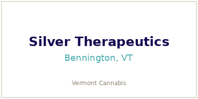 Silver Therapeutics Bennington